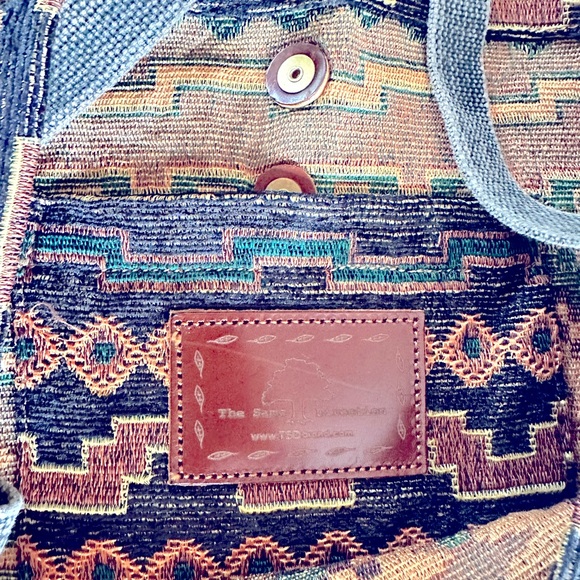 TSD Aztec Woven Bohemian Patterned Crossbody Shoulder Bag - Picture 8 of 11